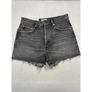AGOLDE Raw-cut Hem Denim Shorts